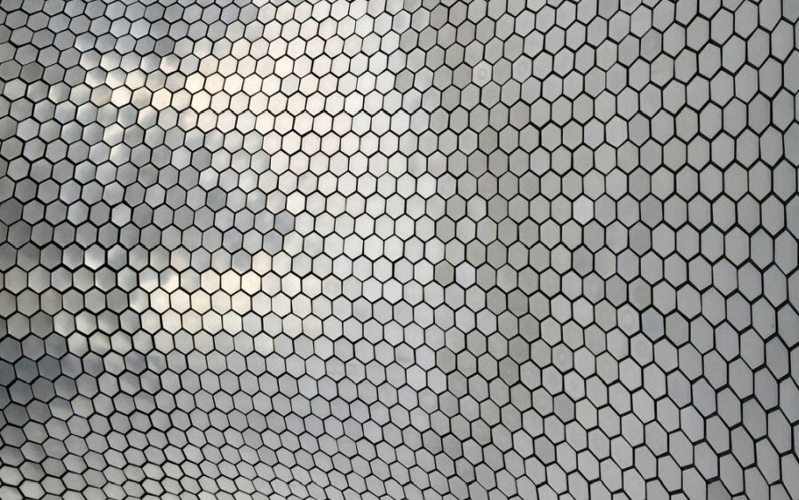 aluminum on the exterior of a building, illustrating one of its use cases